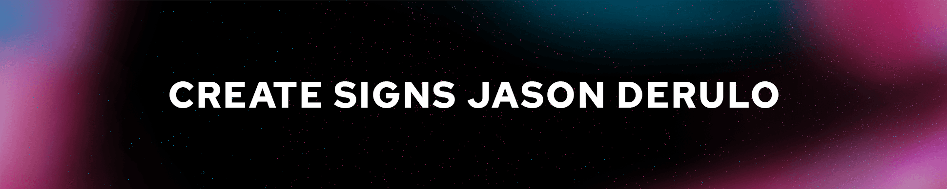 CREATE MUSIC GROUP SIGNS JASON DERULO